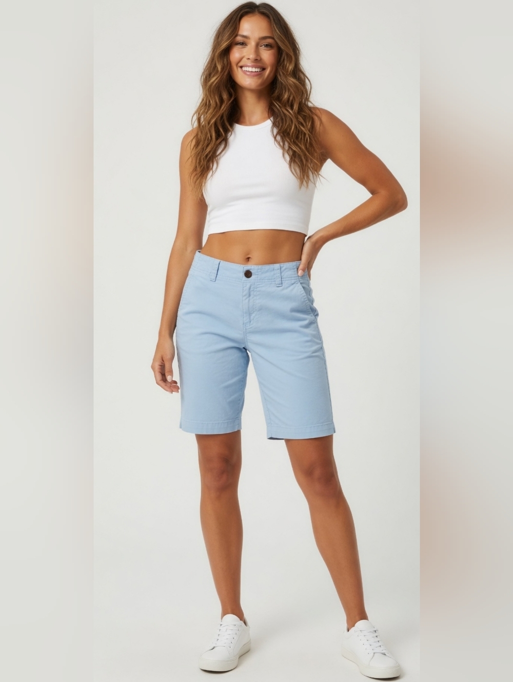 Light Blue Women Hollister Cali Longboard Shorts Epic Flex ( Size: 28)